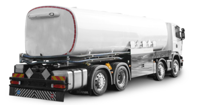 Aluminiowe nadwozie cysterny do 4-osiowego samochodu ciężarowego pojedyncze odpływy z bagnetami elektronicznymi