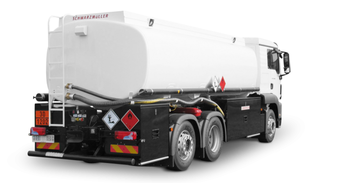 Aluminium-Tankaufbau 3A-LKW - Seitenschrank - 19.500 l