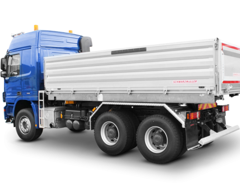 3-Seiten-Kippaufbau 3A-LKW - Baustelle