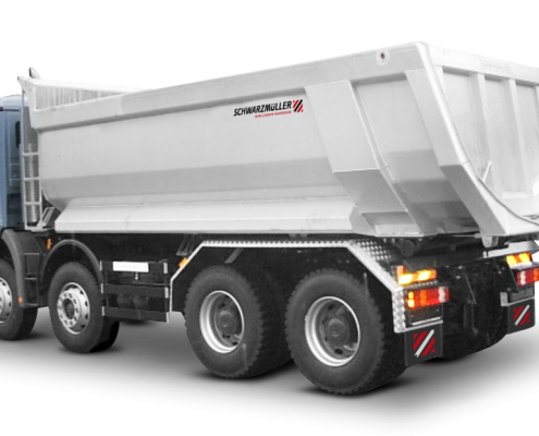 Aluminium-Segmentmulden-Kippaufbau 4A-LKW