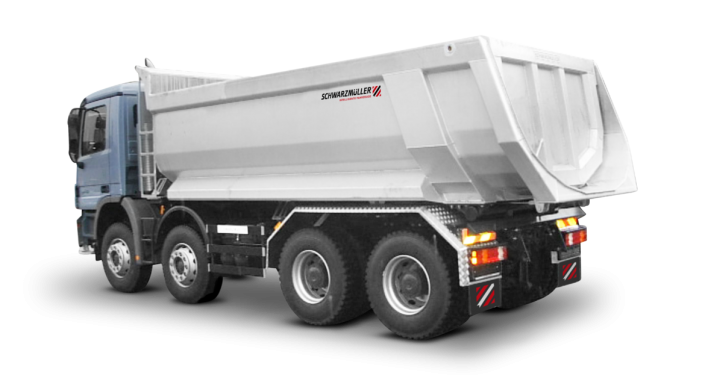 Aluminium-Segmentmulden-Kippaufbau 4A-LKW