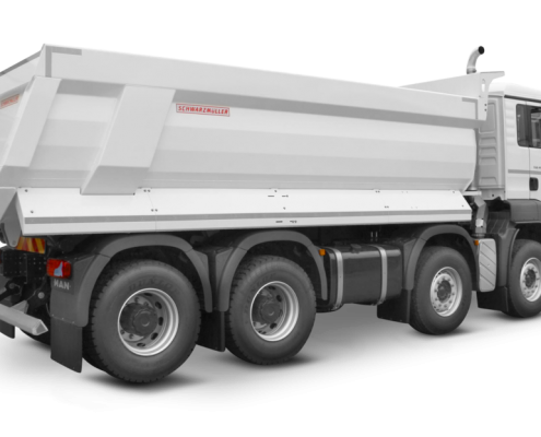 Stahl-Segmentmulden-Kippaufbau 4A-LKW